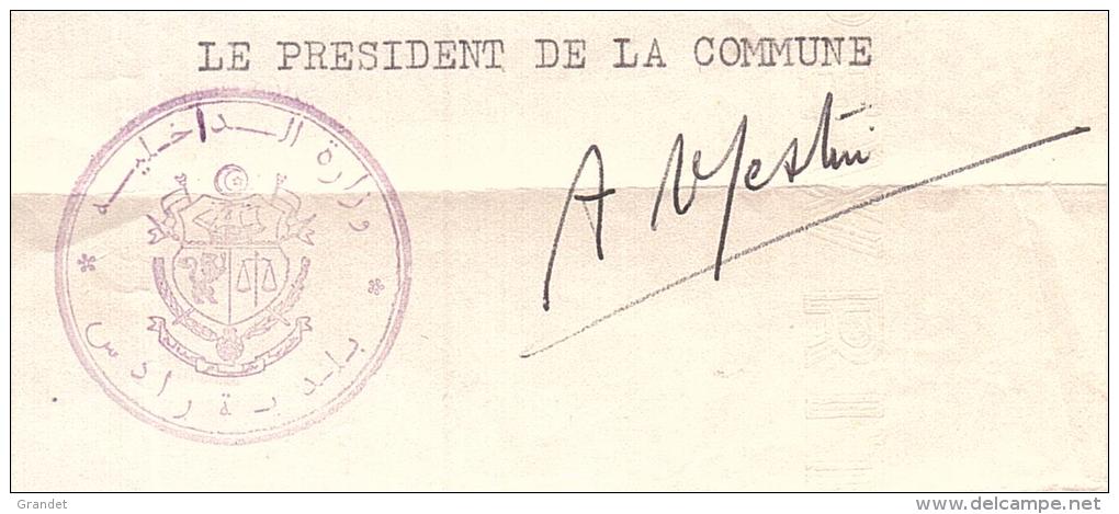 TUNISIE - MAXULA - RADES - INDEPENDANCE - LETTRE - LETTRE ENVELOPPE - 1956 - RECOMMANDE. - Tunisia