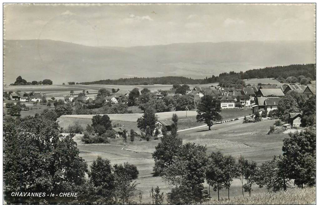 SUISSE CHAVANNES LE CHENE  Vue Générale   2 Scans - Andere & Zonder Classificatie