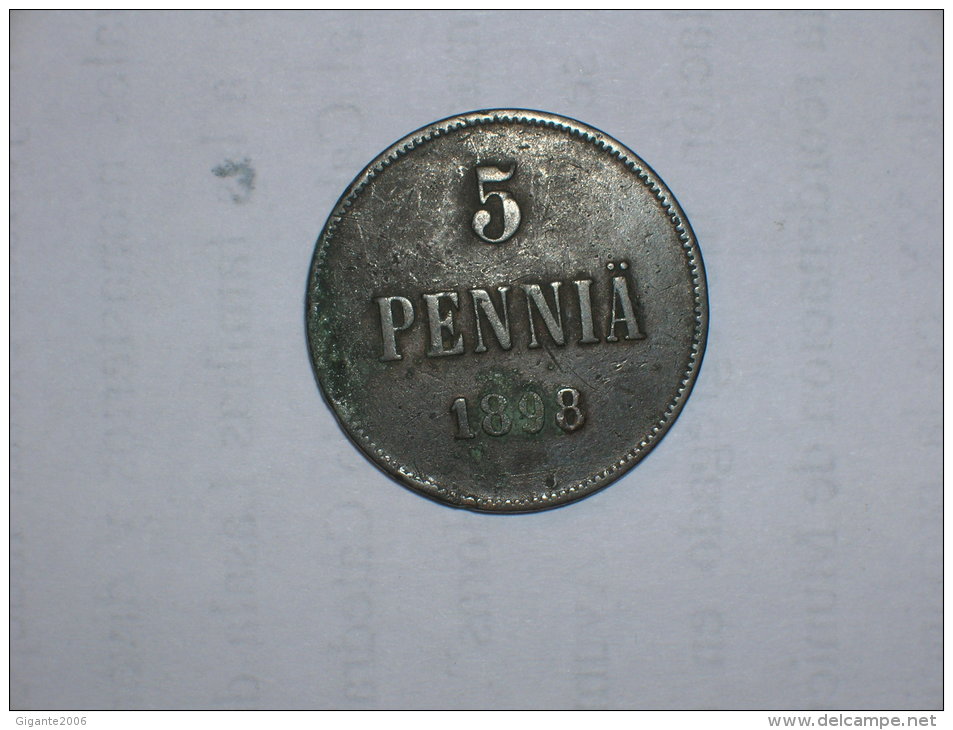 Finlandia 5 Pennia 1898 (5121) - Finlandia