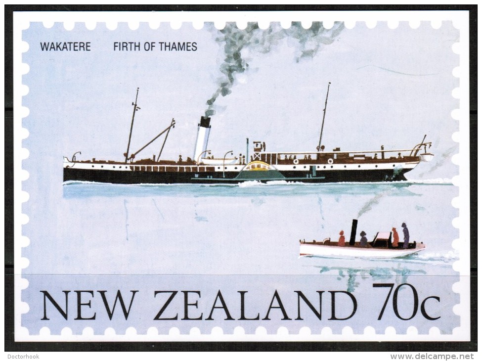 NEW ZEALAND    70 Cents UNUSED POSTAL CARD "Ship WAKATERE---Firth Of Thames" - New Zealand