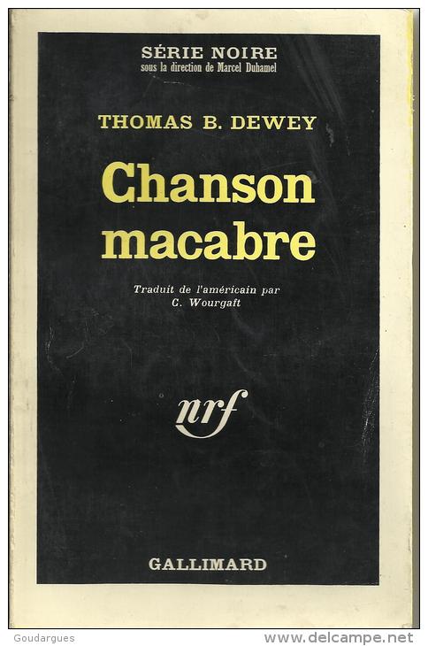 Chanson Macabre - Thomas B. Dewey N°: 948 - Série Noire