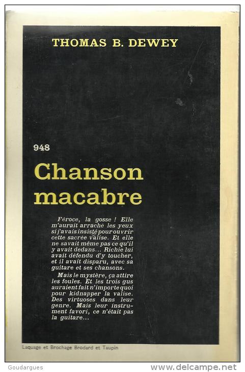 Chanson Macabre - Thomas B. Dewey N°: 948 - Série Noire