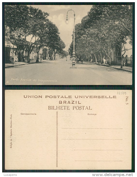 OF [ 12509] - BRASIL - BRAZIL - BELÉM - PARÁ - AVENIDA DE INDEPENDÊNCIA - EDIÇÃO AGÊNCIA MARTINS N.&ordm;5 - Belém