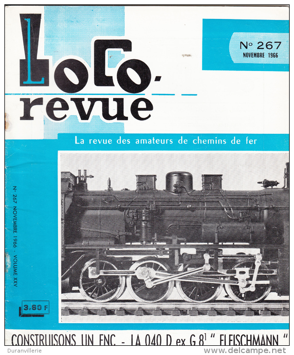Loco Revue 267 1966 DRAISINES SNCF Autorail FNC X5600 040 D-260 FLEISCHMANN - French