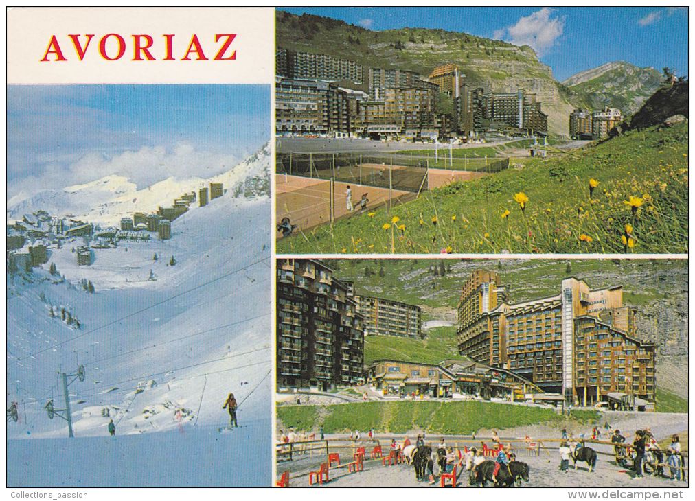 Cp , 74 , AVORIAZ , Station été-hiver , Multi-Vues - Avoriaz