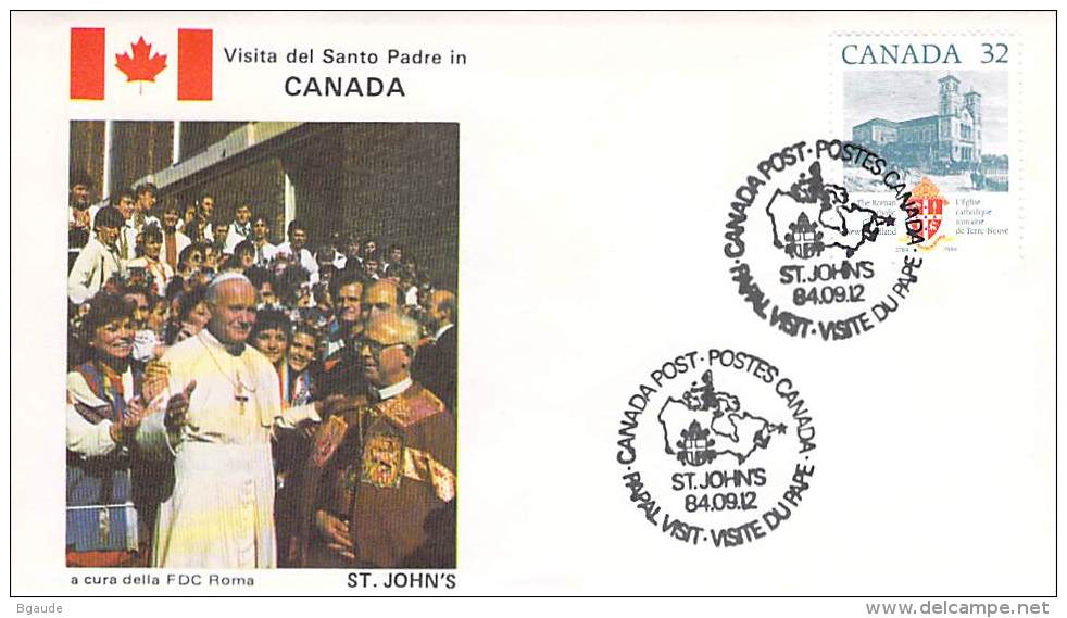 RELIGION CATHOLIQUE VOYAGE  PAPE  JEAN PAUL II   Pope John Paul II Papst Johannes Paul II  PAPA Jonas Paulius II - Commemorative Covers