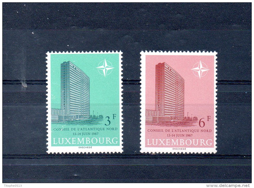 LUXEMBOURG. N°702-3 (neufs Sans Charnière : MNH) De 1967. OTAN. - OTAN