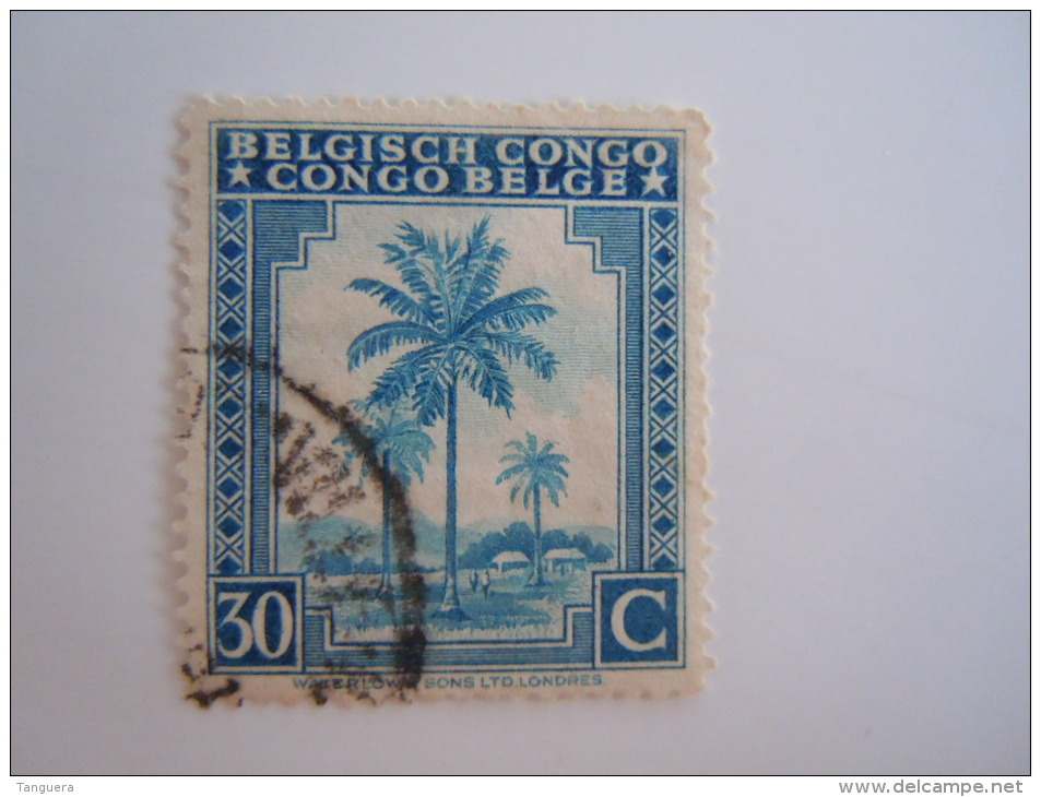 Belgisch Congo Belge 1942 Palmier Palmboom Yv 233 O - Gebruikt