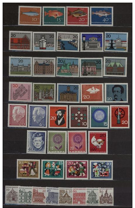 Bund Jahrgang 1964  Feinst Postfrisch Komplett1 /MNH/** - Unused Stamps