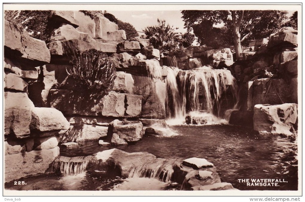 RP Postcard The Waterfall RAMSGATE Kent AH&S Paragon Series - Ramsgate