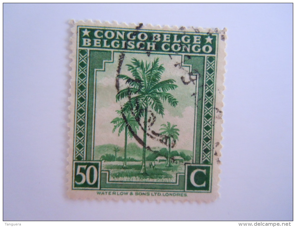 Belgisch Congo Belge 1942 Palmboom Palmier Yv 254 O - Oblitérés