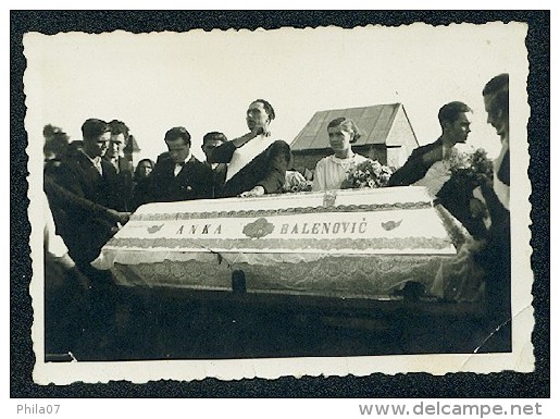 Funeral, Coffin, Small Photo 8.7x6.2 Cm - Funérailles