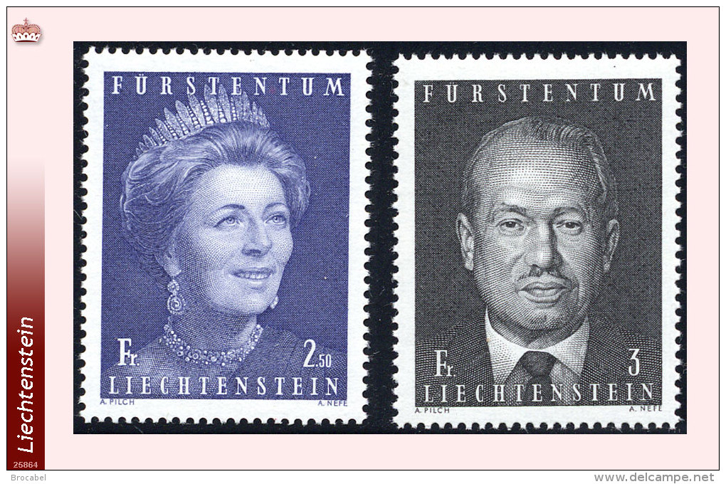 Liechtenstein 0479&488**  Portraits De Gina Et François-Joseph  MNH - Unused Stamps