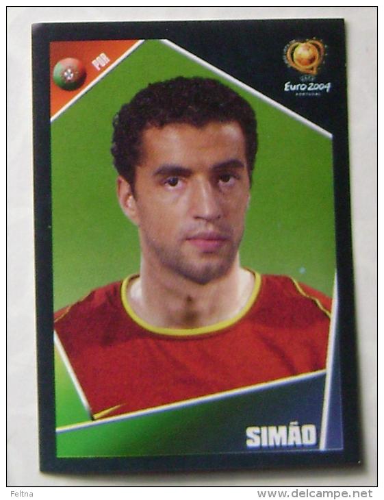 SIMAO PORTUGAL #22 PANINI STICKER 2004 UEFA EURO SOCCER CHAMPIONSHIP PORTUGAL FUSSBALL FOOTBALL - Edizione Inglese