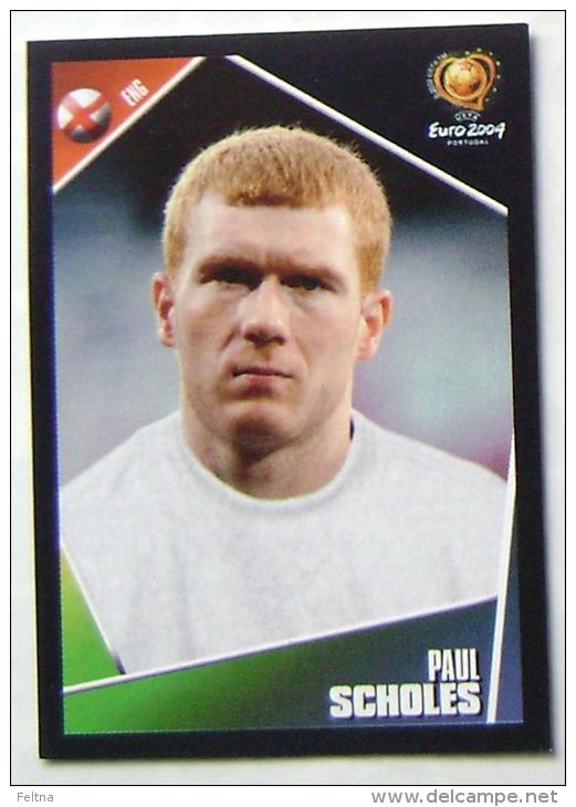 PAUL SCHOLES ENGLAND #125 PANINI STICKER 2004 UEFA EURO SOCCER CHAMPIONSHIP PORTUGAL FUSSBALL FOOTBALL - Edizione Inglese