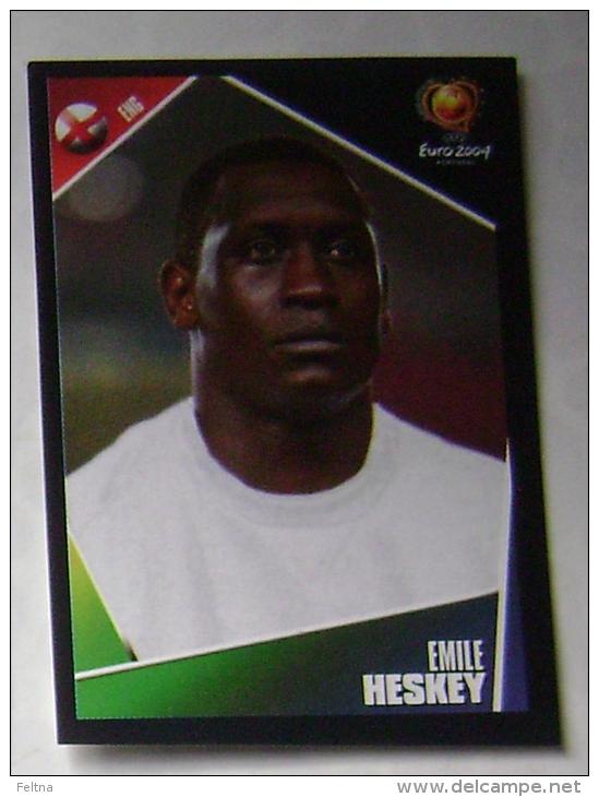 EMILE HESKEY ENGLAND #132 PANINI STICKER 2004 UEFA EURO SOCCER CHAMPIONSHIP PORTUGAL FUSSBALL FOOTBALL - Edición  Inglesa