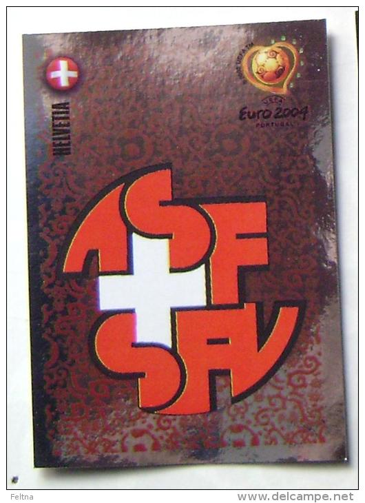 CHROME TEAM EMBLEM SWITZERLAND #137 PANINI STICKER 2004 UEFA EURO SOCCER CHAMPIONSHIP PORTUGAL FUSSBALL FOOTBALL - English Edition