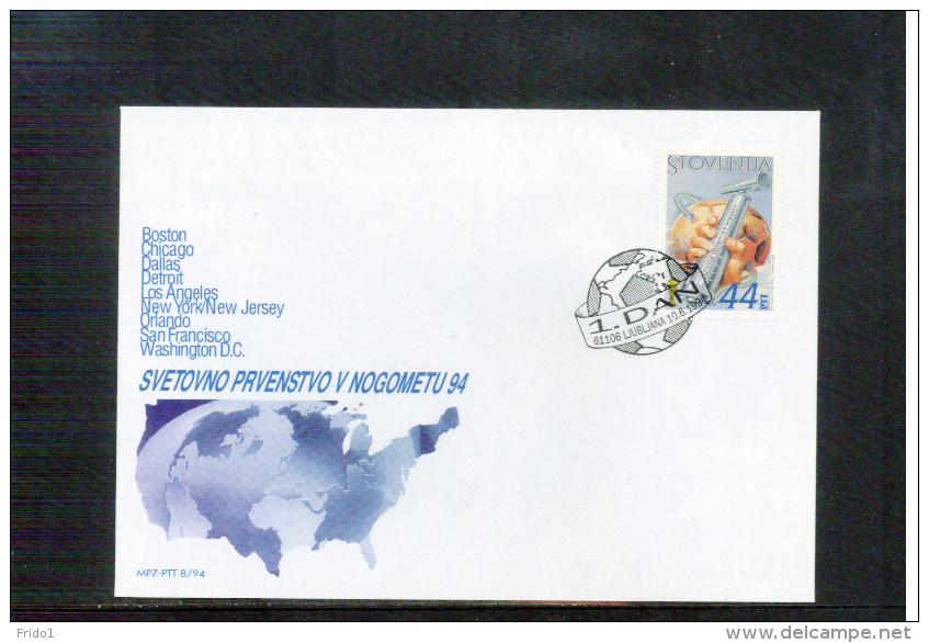 Slowenien / Slovenia 1994 Football World Championship FDC - 1994 – États-Unis