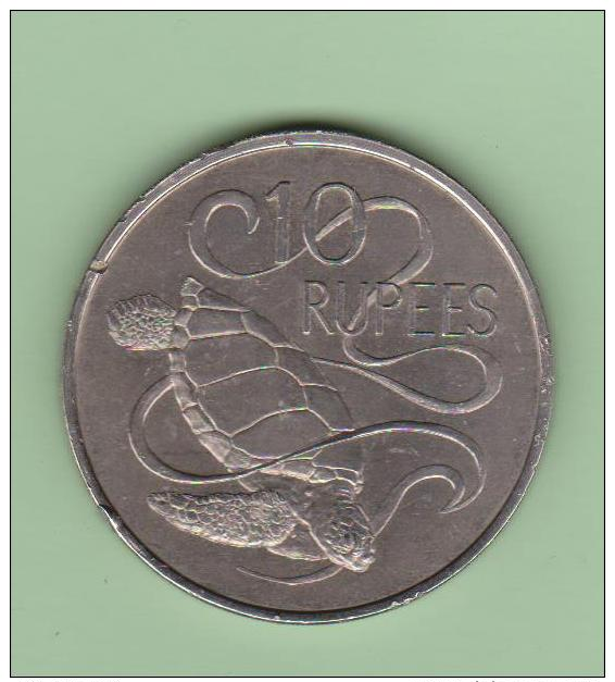 10 Rupees 1974 - Tortue De Mer - Seychelles