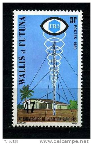 WALLIS FUTUNA 1980  N° 257 ** Neuf  = MNH Cote 2.50 € Superbe Station Radio Communications - Neufs