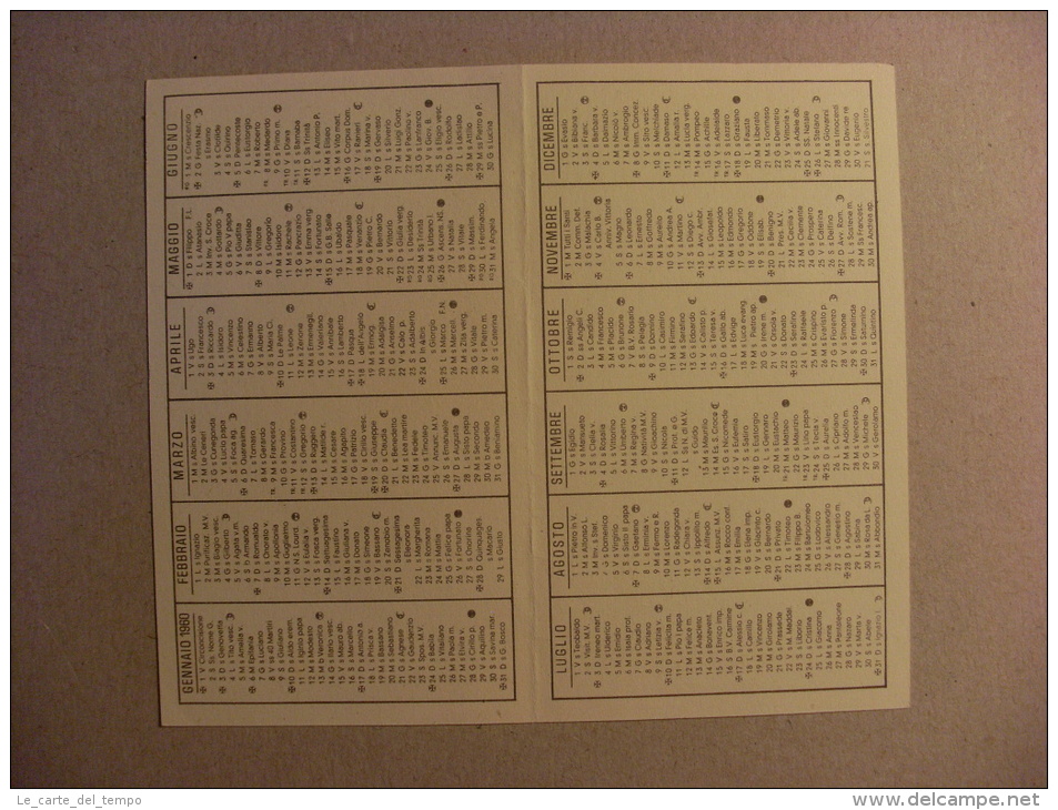 Calendario Santino "Piccoli Missionari Sacramentini - Auguri Di Buon Anno 1960" (Madonna Con Bambino) - Groot Formaat: 1941-60