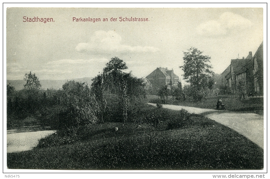 ALLEMAGNE : STADTHAGEN - PARKANLAGEN AN DER SCHULSTRASSE - Stadthagen