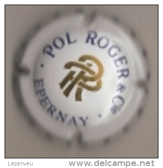 CAPSULE MUSELET CHAMPAGNE POL ROGER EPERNAY (bleu Et Or Sur Blanc) - Pol Roger