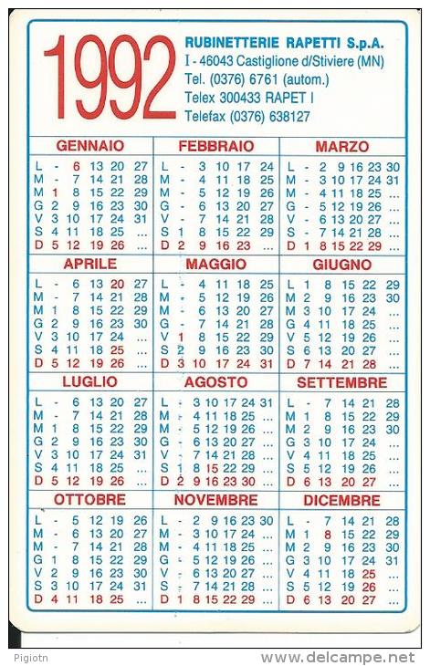 CAL307 - CALENDARIETTO 1992 - CHORUS - RAPETTI - Formato Piccolo : 1991-00