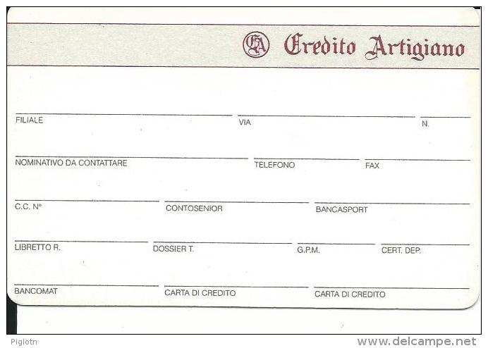 CAL329 - CALENDARIETTO 1994 - CREDITO ARTIGIANO - Formato Piccolo : 1991-00