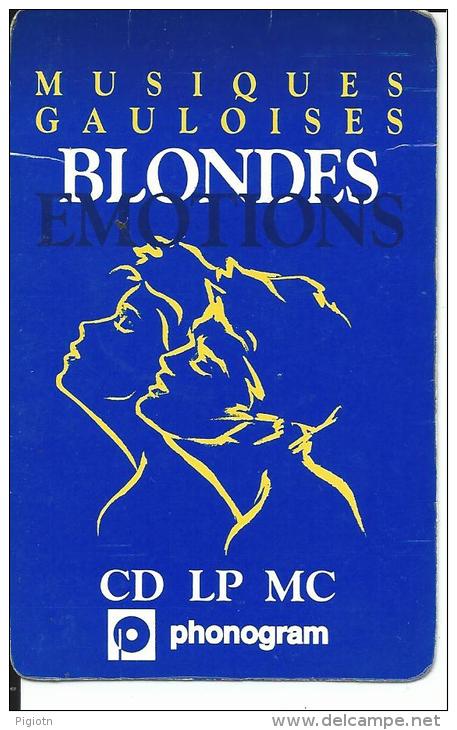 CAL336 - CALENDARIETTO 1994 - MUSIQUES GAULOISES BLONDES EMOTIONS - Formato Piccolo : 1991-00