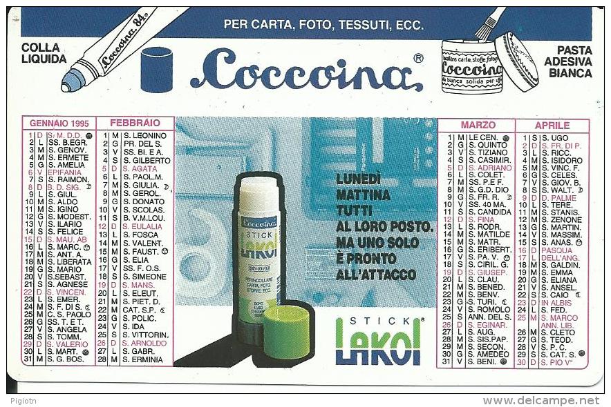 CAL350 - CALENDARIETTO 1995 - COCCOINA - Formato Piccolo : 1991-00