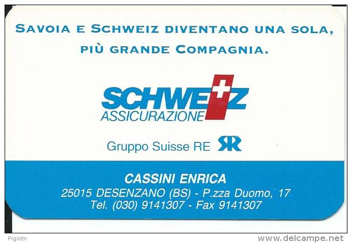 CAL361 - CALENDARIETTO 1995 - SCHWEIZ ASSICURAZIONE - Formato Piccolo : 1991-00