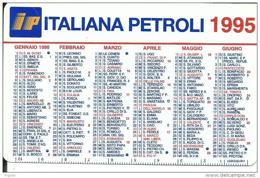 CAL368 - CALENDARIETTO 1995 - IP ITALIANA PETROLI - Formato Piccolo : 1991-00