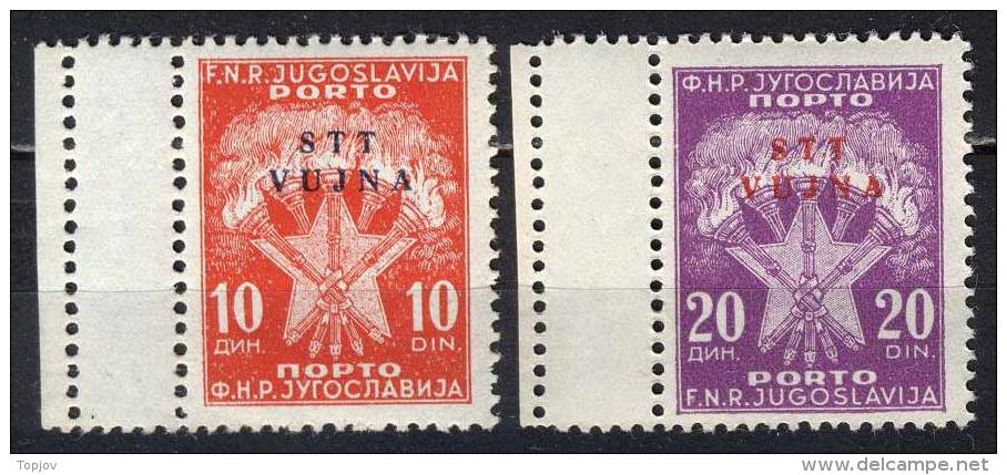 YUGOSLAVIA - TRIESTE - VUJA - ZONA B  - ERROR - PERF - **MNH - 1952 - Postage Due
