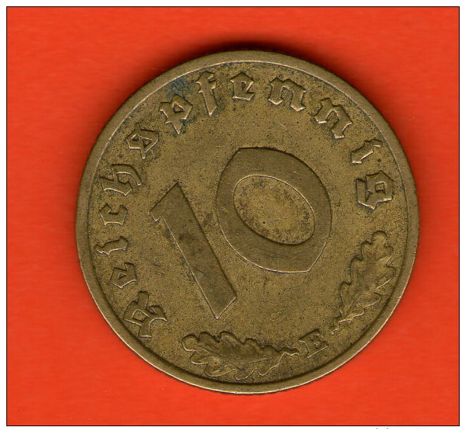 *** 10 Reichspfennig 1938 E ***  KM 92 - 3er / Third / 3. Reich - Alu-Bro - ALEMANIA / DEUTSCHLAND / GERMANY - 10 Reichspfennig