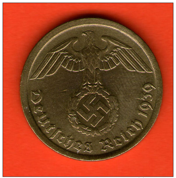 *** 10 Reichspfennig 1939 A ***  KM 92 - 3er / Third / 3. Reich - Alu-Bro - ALEMANIA / DEUTSCHLAND / GERMANY - 10 Reichspfennig