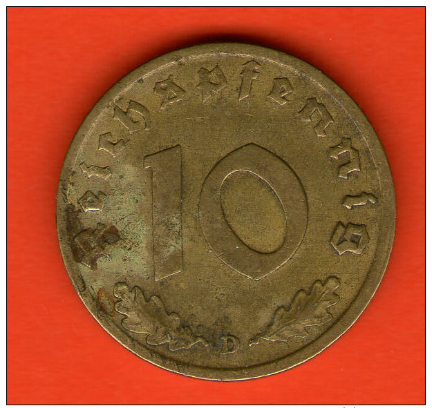 *** 10 Reichspfennig 1939 D ***  KM 92 - 3er / Third / 3. Reich - Alu-Bro - ALEMANIA / DEUTSCHLAND / GERMANY - 10 Reichspfennig