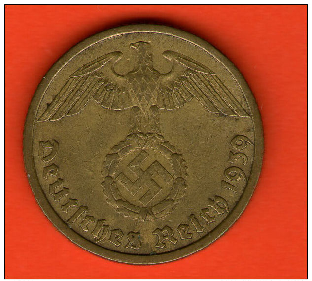 *** 10 Reichspfennig 1939 F ***  KM 92 - 3er / Third / 3. Reich - Alu-Bro - ALEMANIA / DEUTSCHLAND / GERMANY - 10 Reichspfennig