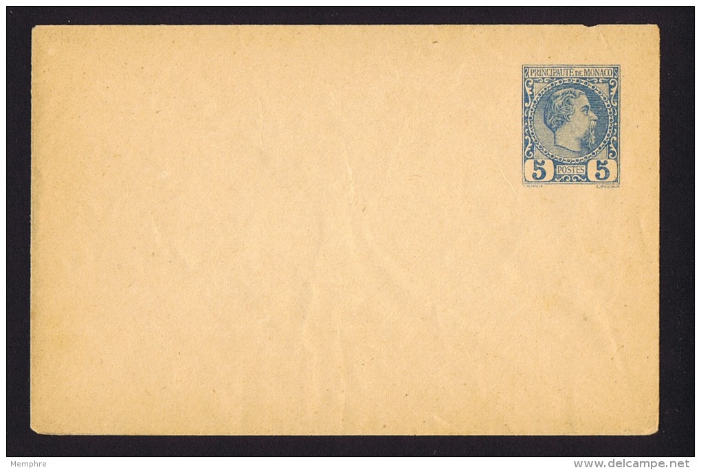 Charles III   Enveloppe  5 C.  Maury - Postwaardestukken