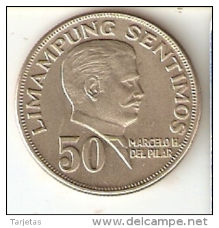 MONEDA DE FILIPINAS DE 50 SENTIMOS DEL AÑO 1972 (COIN) - Filippijnen