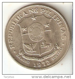 MONEDA DE FILIPINAS DE 1 PISO DEL AÑO 1972 (COIN) - Filipinas