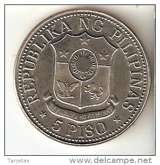 MONEDA DE FILIPINAS DE 5 PISO DEL AÑO 1975 (COIN) SIN CIRCULAR-UNCIRCULATED - Filipinas