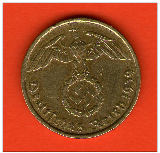 *** 5 Reichspfennig 1939 G ***  KM 91 - 3er / Third / 3. Reich - Alu-Bro - ALEMANIA / DEUTSCHLAND / GERMANY - 5 Reichspfennig