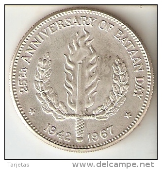 MONEDA DE PLATA DE FILIPINAS DE 1 PISO DEL AÑO 1967  (COIN) SILVER-ARGENT - Filipinas