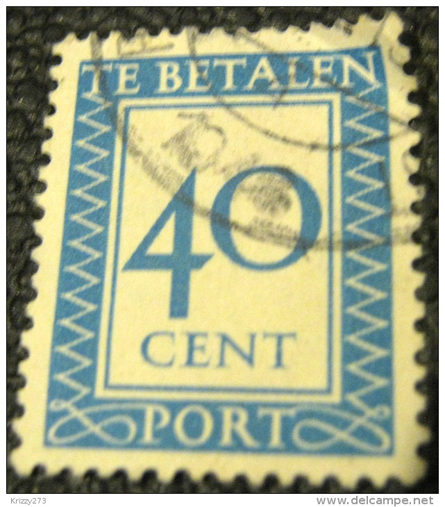 Netherlands 1947 Postage Due 40c - Used - Strafportzegels