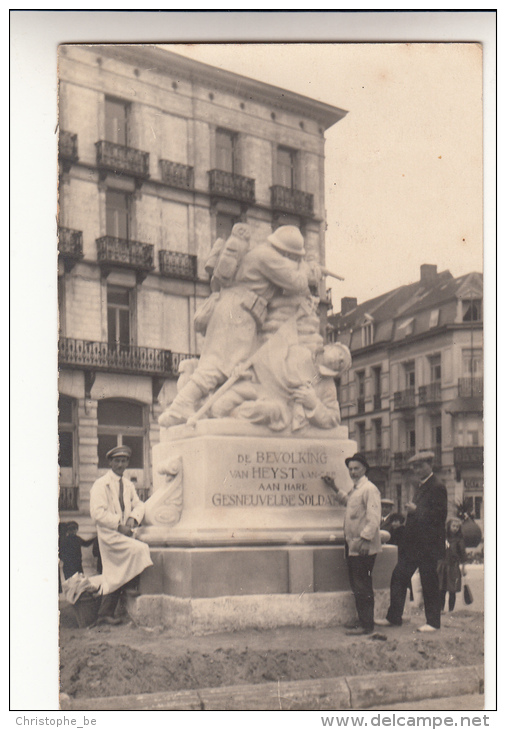 Heist, Heyst Aan Zee, Monument Aan De Gesneuvelde Soldaten UNIEKE FOTOKAART (pk12676) - Heist