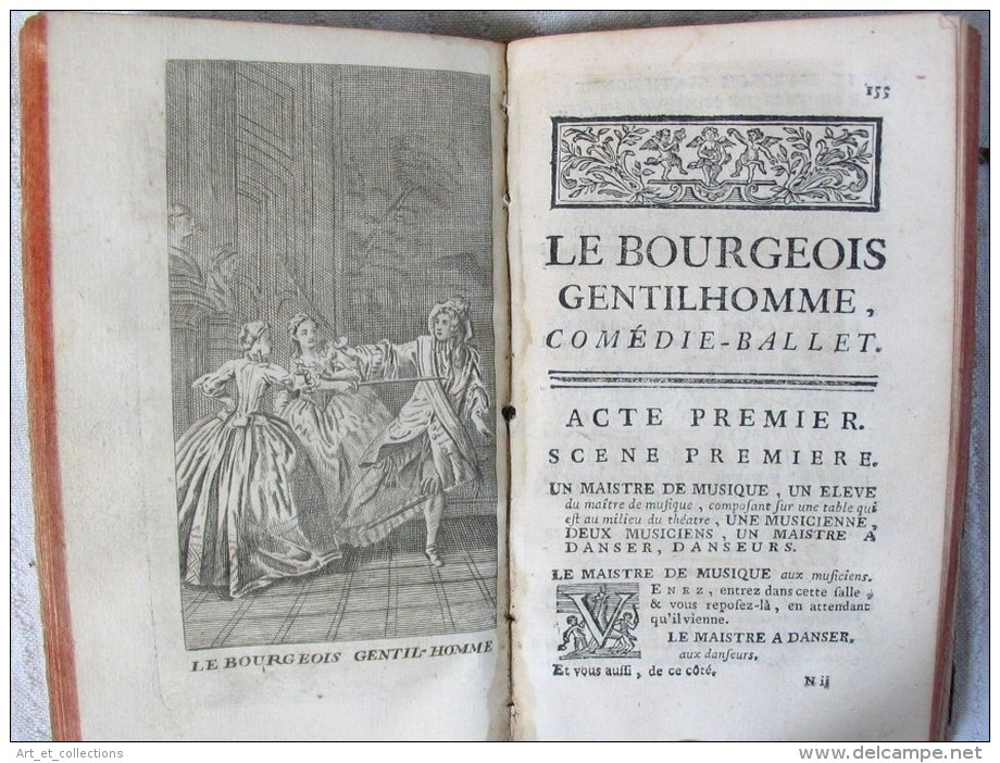 &OElig;uvres De Molière &ndash; Tome 6 Avec Gravures / Mouchet éditeur En 1758 - 1701-1800