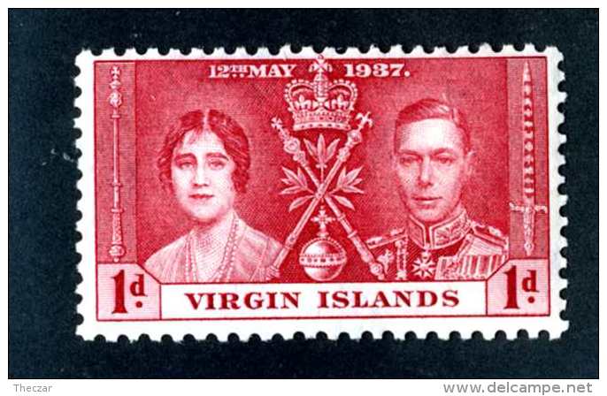 6507x)  Virgin 1937 ~ -Sc # 73 ( Cat.$ .40 )  Mint*~ Offers Welcome! - British Virgin Islands