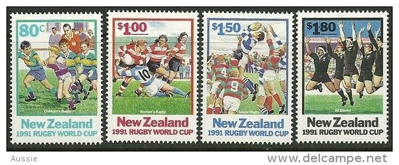 New Zealand Nouvelle-Zelande 1991 Yvertn° 1141-44 *** MNH Cote 12 Euro Sport Rugby - Ongebruikt