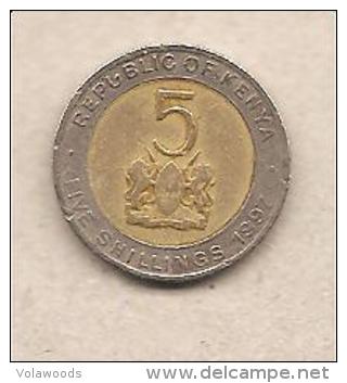 Kenia - Moneta Circolata Da 5 Scellini - 1997 - Kenia